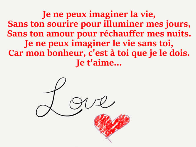 Message d'amour