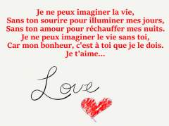 Lui je texte amour aime t dire pour d Textes d'amour